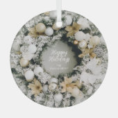 Kerstmis Glas Ornament (Voorkant)