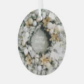 Kerstmis Glas Ornament (Voorkant links)