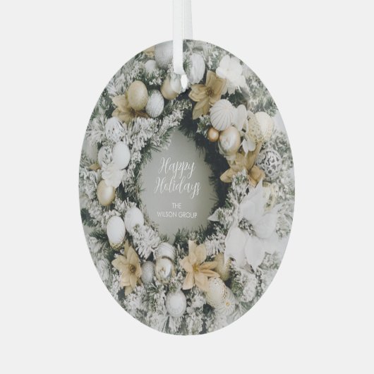 Kerstmis Glas Ornament (Voorkant links)