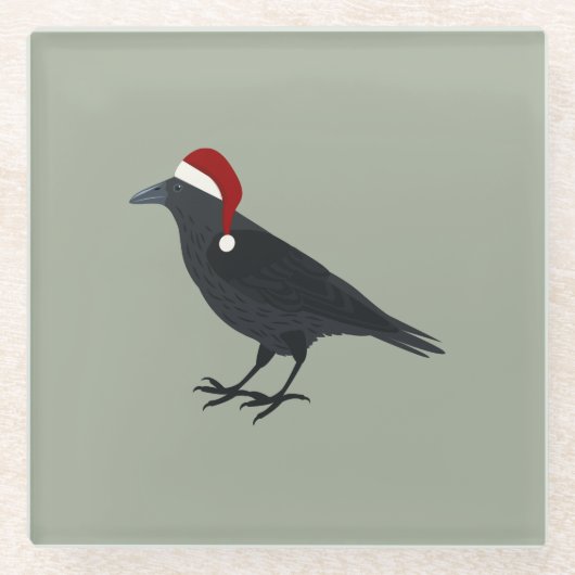 Kerstmis Glazen Onderzetter (Voorkant)