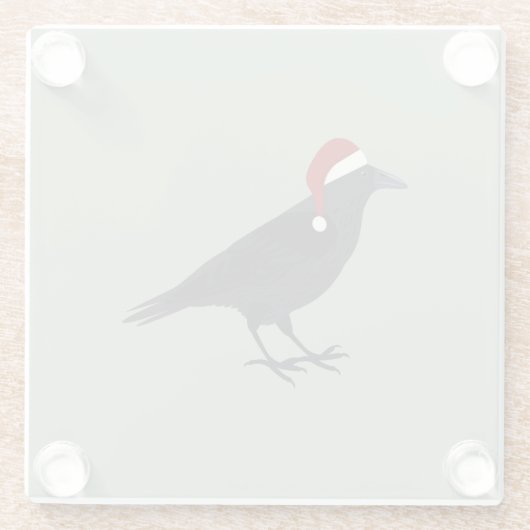 Kerstmis Glazen Onderzetter (Achterkant)