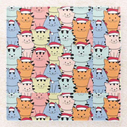 Kerstmis Glazen Onderzetter (Voorkant)