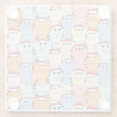 Kerstmis Glazen Onderzetter (Achterkant)