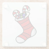 Kerstmis Glazen Onderzetter (Achterkant)