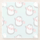 Kerstmis Glazen Onderzetter (Achterkant)