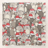 Kerstmis Glazen Onderzetter (Voorkant)