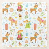 Kerstmis Glazen Onderzetter (Voorkant)