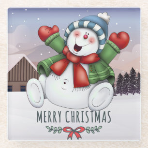 Kerstmis Glazen Onderzetter