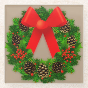 Kerstmis Glazen Onderzetter