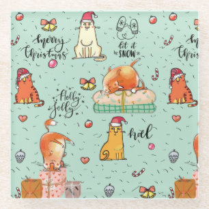 Kerstmis Glazen Onderzetter