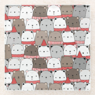 Kerstmis Glazen Onderzetter