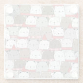 Kerstmis Glazen Onderzetter (Achterkant)