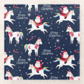 Kerstmis Glazen Onderzetter (Voorkant)