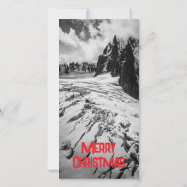 Kerstmis Gletsjerspleet Mont Blanc, Frankrijk Kaart