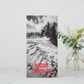 Kerstmis Gletsjerspleet Mont Blanc, Frankrijk Kaart (Staand voorkant)