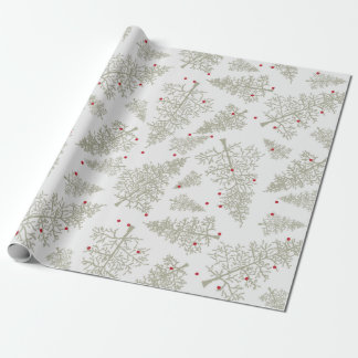 Kerstmis Glimmer: Rode Kerstvibe op Groen Cadeaupapier