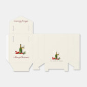 Kerstmis Glitter Cocktail Party Bedankdoosjes (Uitgevouwen)