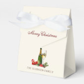 Kerstmis Glitter Cocktail Party Bedankdoosjes (Voorkant Zijde)