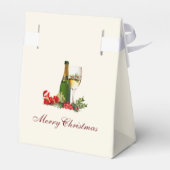 Kerstmis Glitter Cocktail Party Bedankdoosjes (Achterkant)