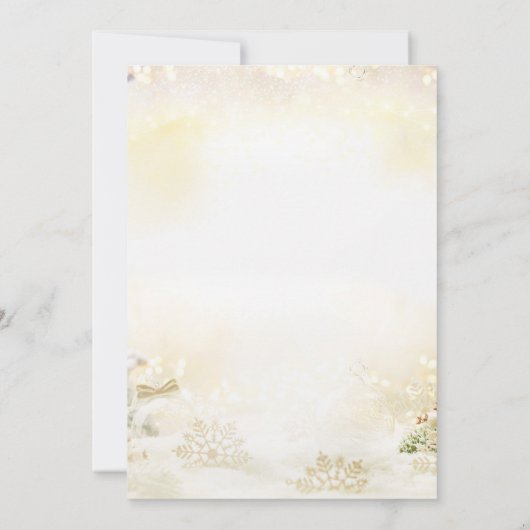 Kerstmis Glitter Cocktail Party Kaart (Achterkant)