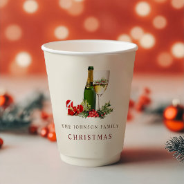 Kerstmis Glitter Cocktail Party Papieren Bekers