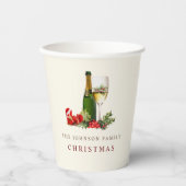 Kerstmis Glitter Cocktail Party Papieren Bekers (Voorkant)