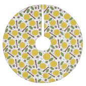 Kerstmis glühwein kruidig wit kerstboom rok (Voorkant)