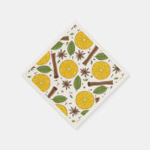 Kerstmis glühwein kruidig wit servet (Hoek)