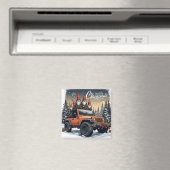 Kerstmis Gnome 4x4 Magneet (Insitu (Vaatwasser))