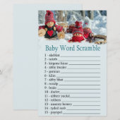 kerstmis gnome Baby word scramble (Voorkant / Achterkant)