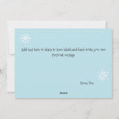 Kerstmis Gnome Sneeuwman Schattige Feestdagenkaart (Achterkant)