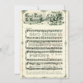 Kerstmis, Gods rust Ye Vrolijke Heren  Feestdagenkaart (Voorkant)