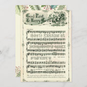 Kerstmis, Gods rust Ye Vrolijke Heren  Feestdagenkaart (Voorkant / Achterkant)