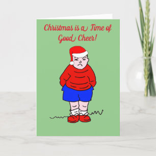 Kerstmis Goed Kersttrammelief Cartoon Feestdagen Kaart