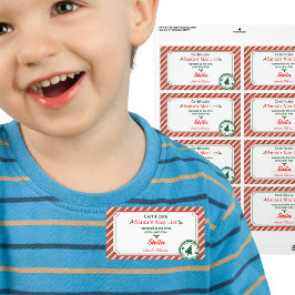 Kerstmis Goede Lijst Certificaat Elf Goedgekeurd K Etiket