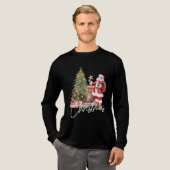 Kerstmis goedgekeurd-prettig kerstfeest Tri-Blend shirt (Voorkant)