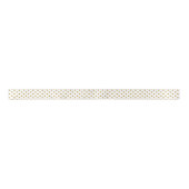 Kerstmis Gold Polka Dot Ribbon Satijnen Lint (Voorkant)