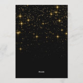 Kerstmis Gold Sparkle Script-script PHOTO-groet Feestdagenkaart (Achterkant)