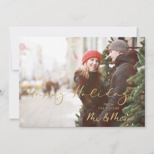 Kerstmis Golden Future Mr & Mrs. (Voorkant)