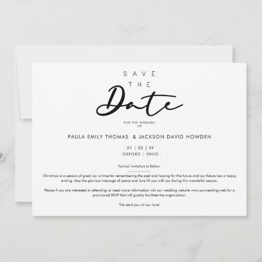 Kerstmis Golden Future Mr & Mrs. (Achterkant)