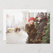 Kerstmis Golden Future Mr & Mrs. (Voorkant / Achterkant)