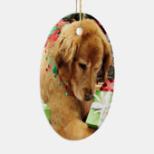 Kerstmis - Golden Retriever - Addison Keramisch Ornament (Rechts)