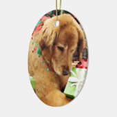 Kerstmis - Golden Retriever - Addison Keramisch Ornament (Links)