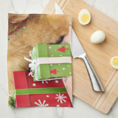 Kerstmis - Golden Retriever - Addison Theedoek (Quarter Fold)