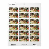 Kerstmis - Golden Retriever - Conor Etiket (Full Sheet)