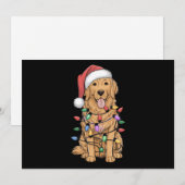 Kerstmis Golden Retriever Hondenliefhebber Cadeau Feestdagenkaart (Voorkant / Achterkant)