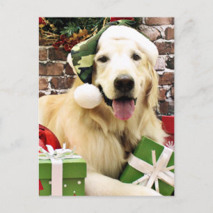 Kerstmis - Golden Retriever - Hudson Feestdagenkaart