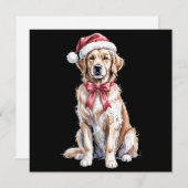Kerstmis Golden Retriever Liefhebber Hond Mama  Feestdagenkaart (Voorkant / Achterkant)