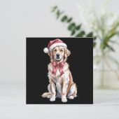 Kerstmis Golden Retriever Liefhebber Hond Mama  Feestdagenkaart (Staand voorkant)