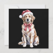 Kerstmis Golden Retriever Liefhebber Hond Mama  Feestdagenkaart (Voorkant)